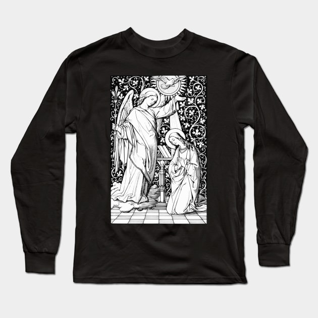 Annunciation to the Blessed Virgin Mary Long Sleeve T-Shirt by Beltschazar